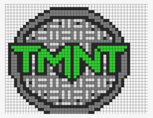 Teenage Mutant Ninja Turtle Perler Logo Perler Bead - Ninja Turtle Logo Pixel Art