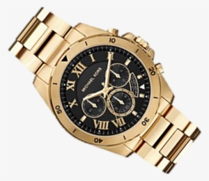 Michael Kors Watch Battery Gold - Michael Kors Brecken Chronograph Gold Tone Black Dial