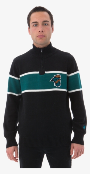 Coastal Carolina Men's Mock Ribbed Quarter Zip - National Collegiate Athletic Association