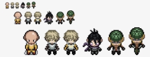 One Punch Man Overworld Sprites By Lucky - Perler One Punch Man