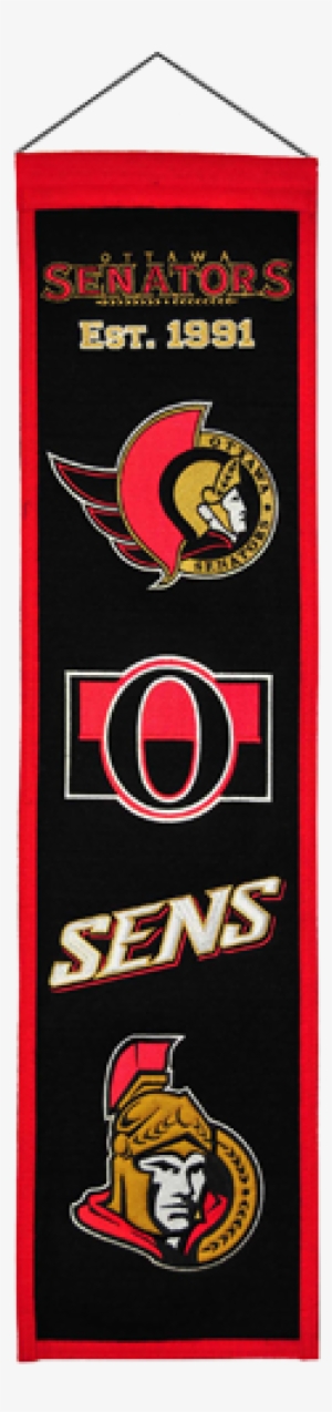 Ottawa Senators Logo Evolution Heritage Banner - Winning Streak Ottawa Senators Nhl Heritage Banner