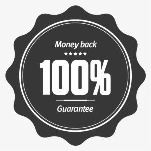 30 Days Refund Guarantee - Black Money Back Guarantee Logo