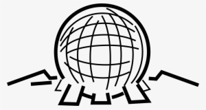 Vector Illustration Of Geodesic Dome Sphere Spaceship - Walt Disney World