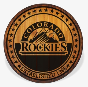Colorado Rockies Barrel Top Sign - Colorado Rockies 12" Vinyl Magnet