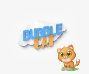 Logo And Start Screen For Bubble Cat Game - Cartoon