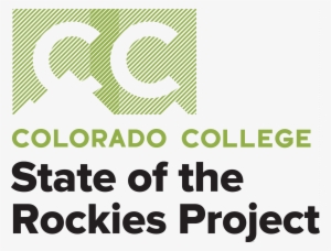 Cc Sotr Diagonal Logo External Stacked Greenblack 2017 - State Of The Rockies Project At Colorado College