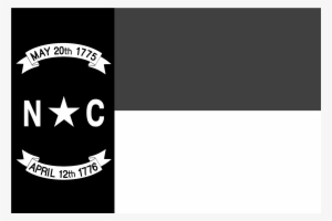 North Carolina Logo Black And White - North Carolina Flag Vector