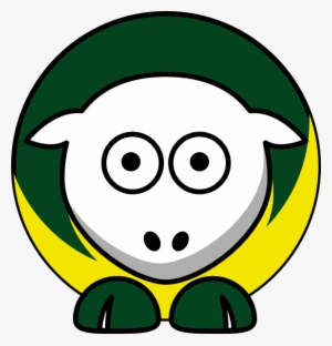 Sheep - Oregon Ducks - Team Colors - College Football - Green Bay Packers Clipart
