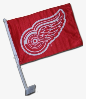 Nhl Red Wings Car Flag - Detroit Red Wings