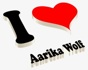 Aarika Wolf Happy Birthday Name Logo - Abu Name