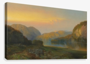 Evening On The Susquehanna River In Columbia Canvas - Painting