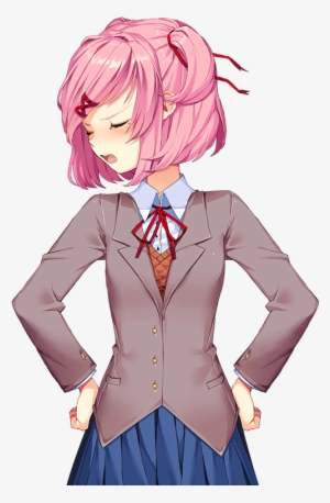 Doki Doki Literature Club Monika Png Vector - Doki Doki Natsuki