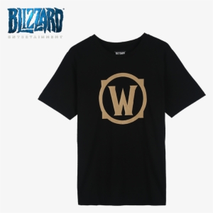 Blizzard World Of Warcraft Logo Icon Bronzing Short - T-shirt