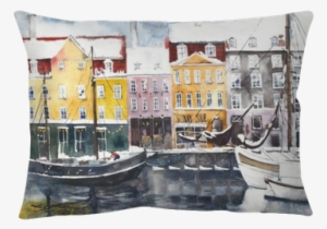 Watercolor Landscape Copenhagen Urban Scape Greeting - Artspace Альбом Для Акварели 30 Листов