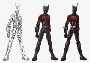 Armored Batman Beyond Suit By Angelic - Batman Beyond Drawing Png