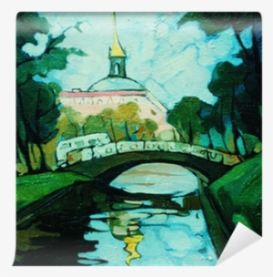 Landscape With Channel And Bridge In Saint Petersburg, - Saint Petersburg