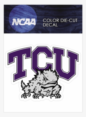 Tcu Logo Ncaa Die Cut Vinyl Car Sticker Bumper Window - Texas Christian University Football Logo