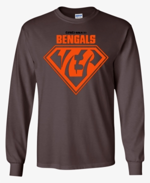 Cincinnati Bengals T Shirt - Alpha Chi Rho Jumbo Twill Langarm T-shirt (maroon/weiß)