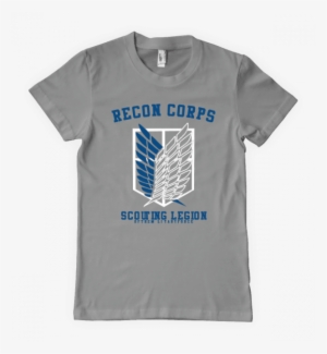 Attack On Titans Survey Cops - Skater T Shirt Design