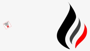 Flame Logo Png Download - B&w Clipart Logo