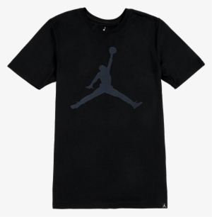 Iconic Jumpman Logo Tee - Black American Apparel T Shirt