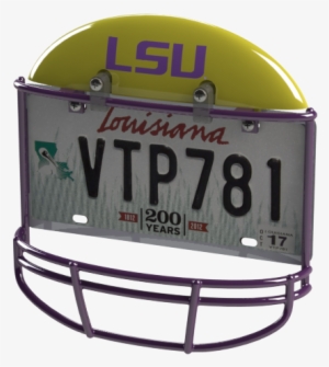 Louisiana State University Helmet - Nfl Helmet License Plate Frame Atlanta Falcons