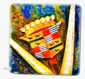 Detroit Coaster Company Cadillac Emblem Porcelain Tile