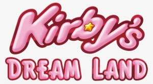 Kirby Logo Png Png Free Download - Kirby Dream Land Logo
