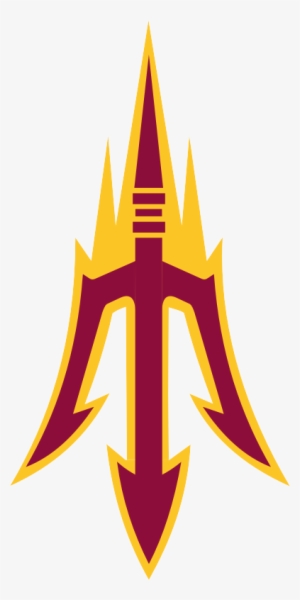 Asu Logo Flipped - Arizona State Sun Devils Magnet Stockdale 3x5