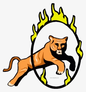 Circus Tigger Fire Clipart Png - Circus Tiger Clip Art