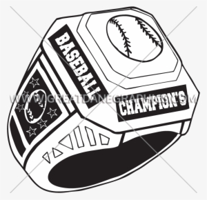 Baseball Clipart Ring - Basketball Championship Ring Vector