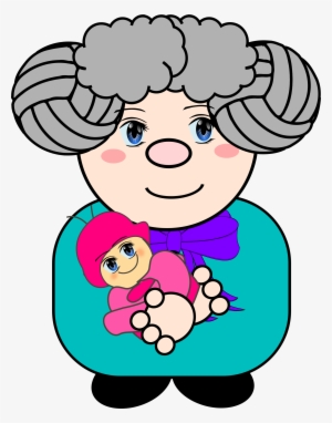 Grandma With Big Image Png - Grandma And Baby Clipart