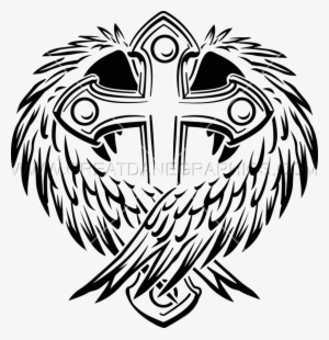 Wing Cross Clipart Lion Clip Art - Cross And Wings Vector