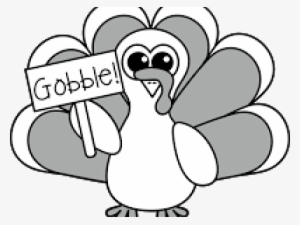Clipart Black And White Turkey Clipart - Black And White Turkey