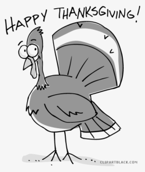 Png Library Clipartblack Com Animal Free Black White - Happy Thanksgiving Clip Art
