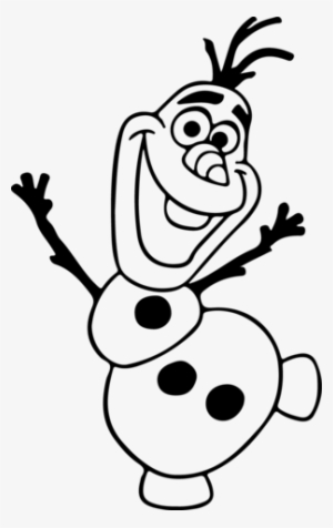 Clip Art Black And White Olaf Dancing Vinyl Decal Cameo - Olaf Silhouette