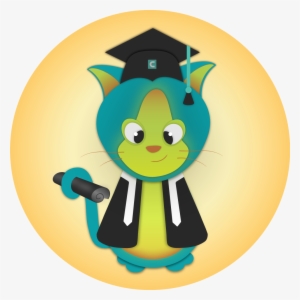 6 Cute "grad Cats" Graduation Cats Clipart Graphics - Cat