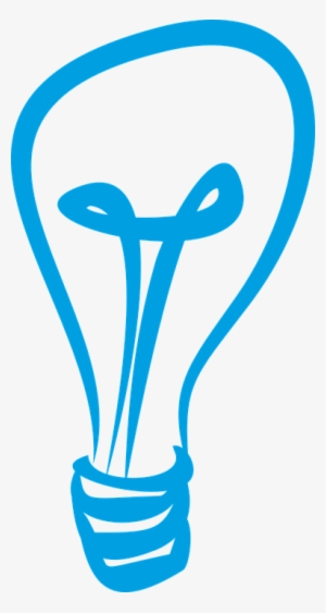 Blue Lightbulb Clipart - Light Bulb Graphic Png
