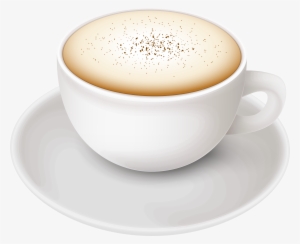 Milk Clipart Full Cup - White Color Coffee Cup Png