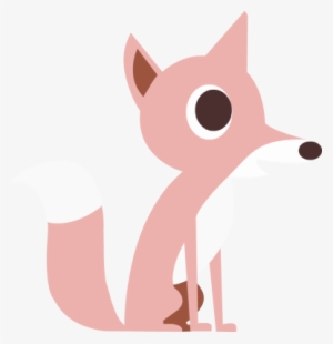Fox Clipart Pink Fox - Cartoon