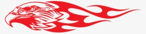 Car Sticker Flame Clip Art - Red Eagle Tribal Png