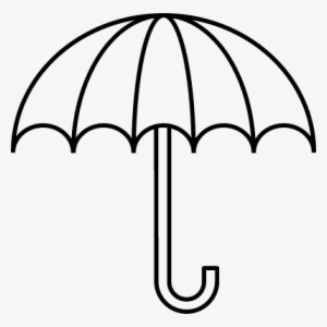 Umbrella Clipart Black And White - Outline Pictures Of Umbrella