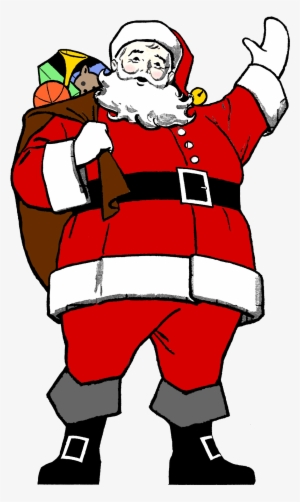 Santa Clipart Black And White - Santa Claus