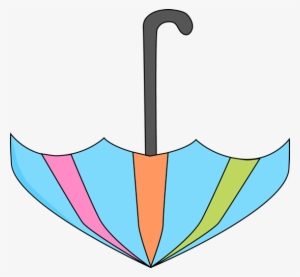 Beach Umbrella With Chairs Free Png Clip Art Imageu200b - Upside Down Umbrella Cartoon