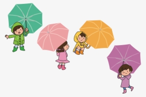 This Free Icons Png Design Of Children With Umbrellas