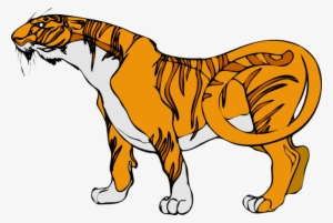 Cartoon Tiger Svg Clip Arts 600 X 402 Px