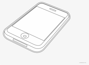 Iphone Outline Clipart - Iphone
