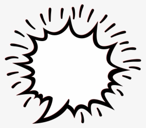 Explotion Empty Comic Bubbles Rain Clipart Png Image - Circle