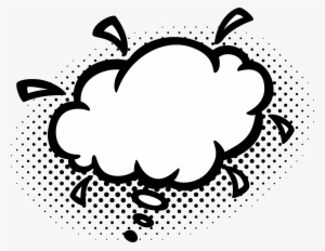 Empty Comic Bubbles Rain Clipart Png Image Download