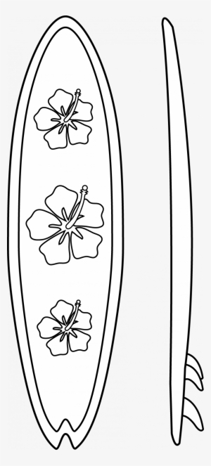 Hawaiian Surf Board Drawings
